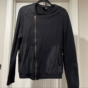 Mens asymmetrical jacket